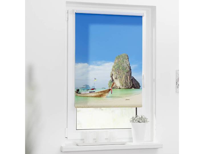 Klemmfix Rollo Thailand 90 x 150cm Multicolor