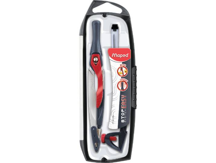 Maped Set de Compas Stop Easy – Couleurs Assorties