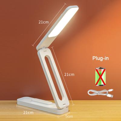 Combo Retail Shop Multi Functional Folding Reading Desktop Desk Lamp, Eye Protection LED Desk Light, Infinite Dimming For Bedroom one Head plug