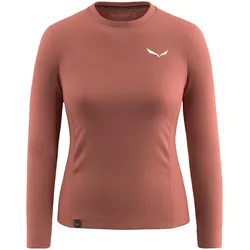 Salewa, Damen, Funktionsshirt, Puez Dry'Ton T-Shirt Damen (38, M), Braun, Rot