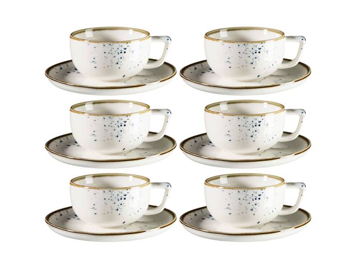 MÄSER Espressotassen-Set 12-tlg. Pintar Weiss/Blau Porzellan - Espressotassen-Set 12-tlg.