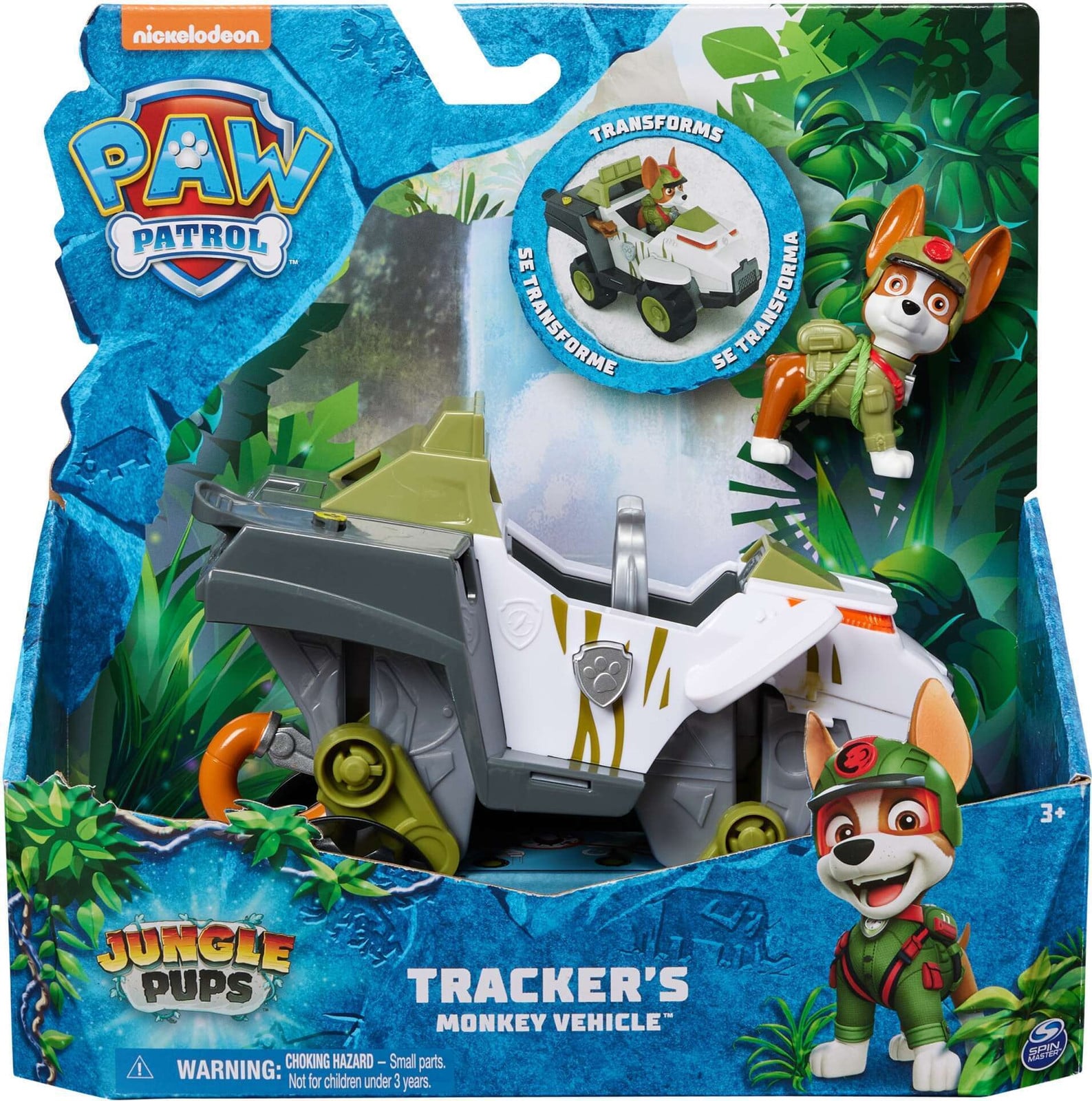 Spin Master Paw Patrol Jungle Pups Apenvoertuig met Tracker-figuur