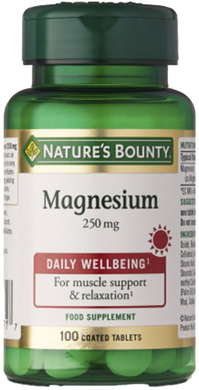 Nature's Bounty Magnesio 250 mg 100 comprimidos