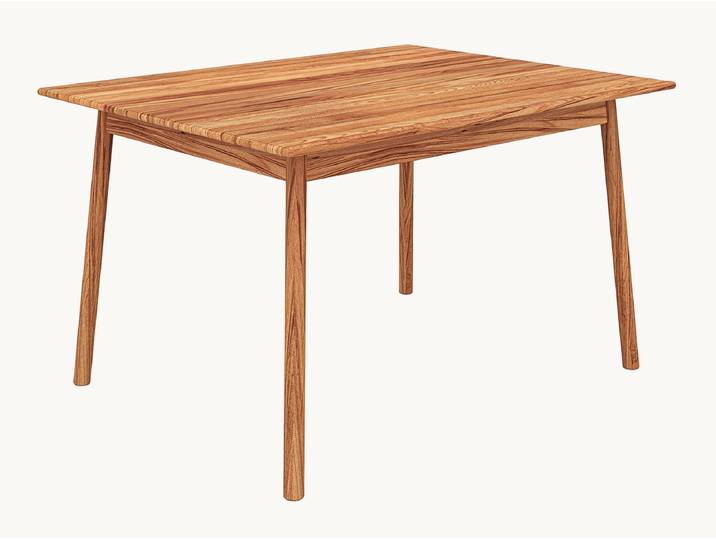 Tisch Serea - mit Auszug - 100x180 cm - Wildeiche, mokka