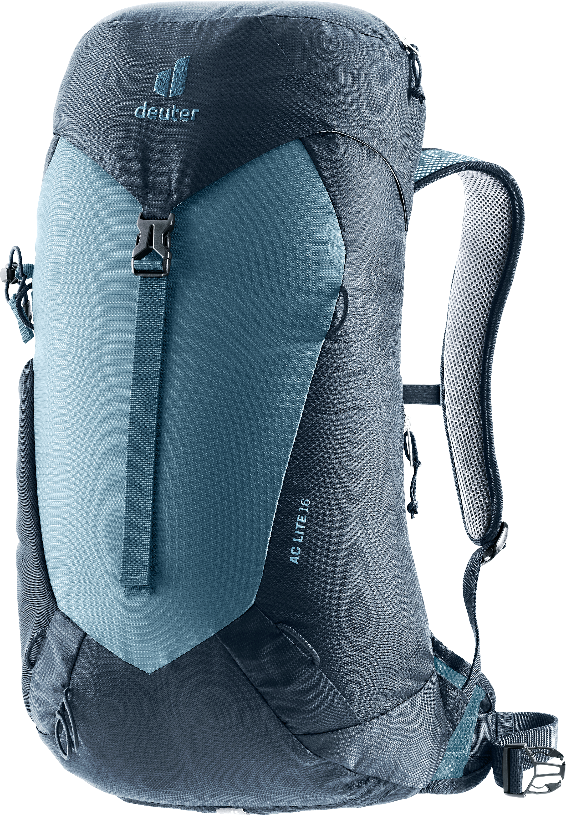 Wanderrucksack DEUTER "AC LITE 16", blau (atlantic, ink), Rucksäcke, Herren, B/H/T: 28cm x 56cm x 19cm, Materialmix, Wanderrucksack, mit federleichtem Aircomfort-Rückensystem, B:28cm H:56cm T:19cm atlantic, ink B/H/T: 28cm x 56cm x 19cm