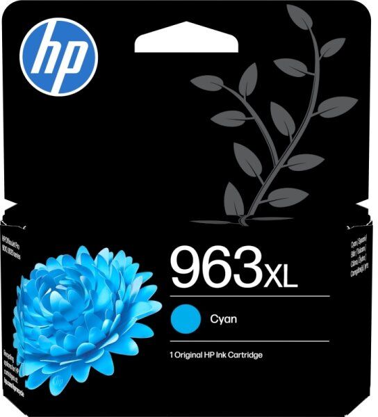 HP No 963 3ja27ae Xl Blækpatron, Cyan