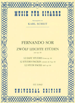 Universal Edition Sor 12 leichte Etüden