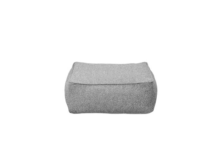 blomus Outdoor Hocker -Grow- Sitzhocker Garten wetterfest Farbe Stone Bouclé Outdoor Pouf Lounge Modul Terrasse Balkon Garten ohne Bodenplatte