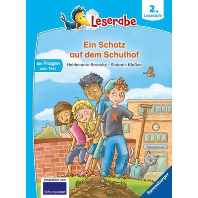 Leserabe 2. Lesestufe - Ein Schatz auf dem Schulhof, Gebundene Ausgabe von Heidemarie Brosche, Ravensburger Verlag GmbH, 978-3-473-46057-1