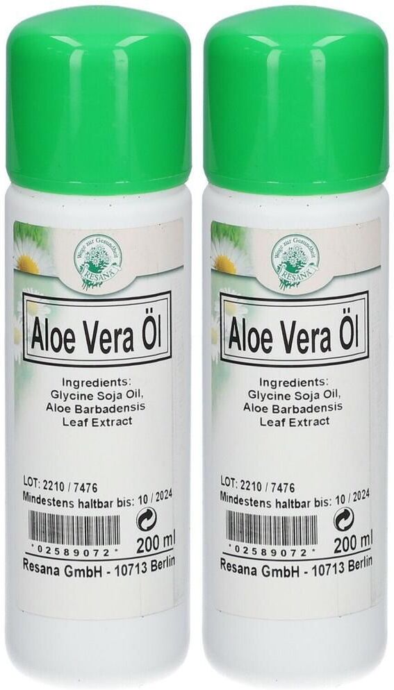 Resana Aloe Vera ÖL 2x 2x200 ml Öl