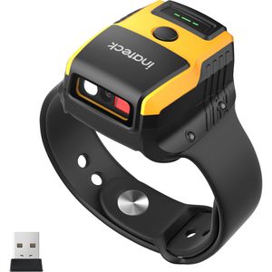 Inateck Barcode-Scanner PBS005_black, kabellos, USB, Bluetooth, Funk, 2D Imager, Ringscanner