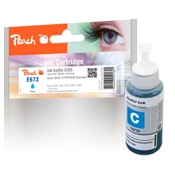 Peach Tintenbehälter cyan kompatibel zu Epson T6732C, C13T67324A