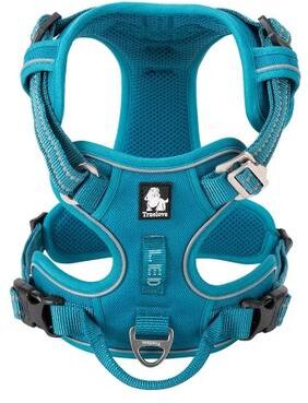 Uplifted Goods Adjustable Reflective No Pull Dog Harness For Safe Walking blue xl