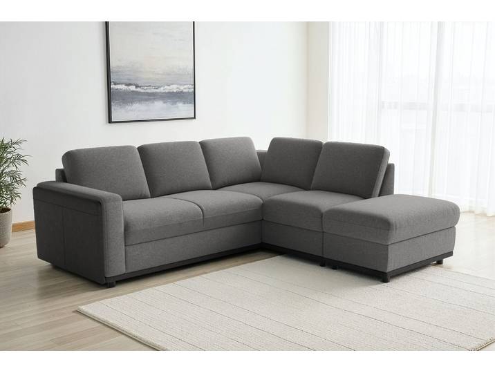 sit&more Cordoba L-Form, B: 232 cm, optional Schlaffunktion & Stauraum Couch mit XXL-Komfort, großzügige Sitzfläche