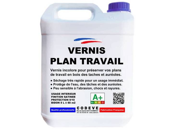 Vernis Plan De Travail - 20 L - Codeve Bois