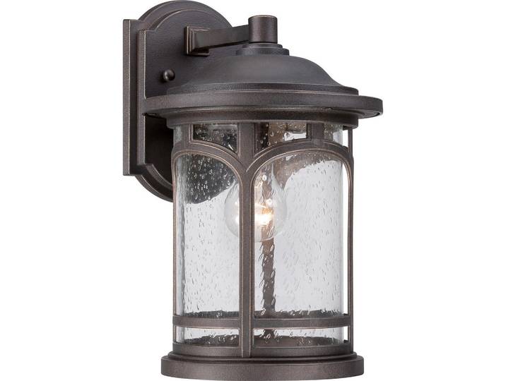 Elstead Lighting Aussenwandleuchte Marblehead, Bronzefarben, Glas, 25.7x36.7x22.9 cm, RoHS, Lampen & Leuchten, Außenbeleuchtung, Außenleuchten