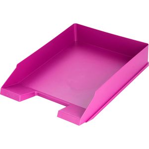 Helit Briefablage H2661628, the green staff, A4, pink, stapelbar, Recycling-Kunststoff