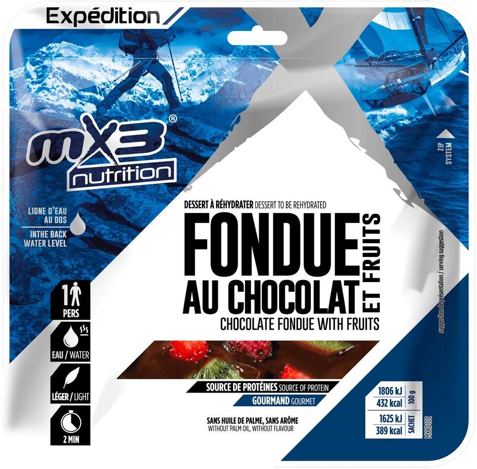 MX3 Nutrition  - Fondue Au Chocolat & Crousty Fruits 90 g. - Repas Lyophilisé