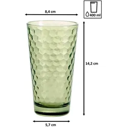 Ritzenhoff & Breker Favo Longdrinkgläser, Trinkgläser, Grün