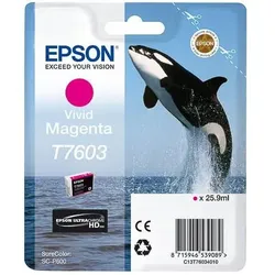 Epson, Druckerpatrone, T7603, Ultra Chrome HD (M)
