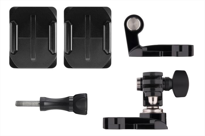 GoPro Helmet Front + Side Mount Per -nero