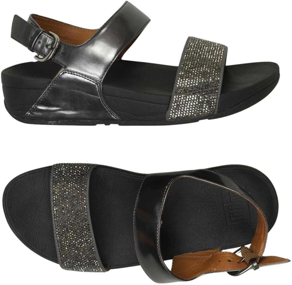 FitFlop Damen Sandalen, Silber, Gr. EU 37, kein / Etikett - Second Hand