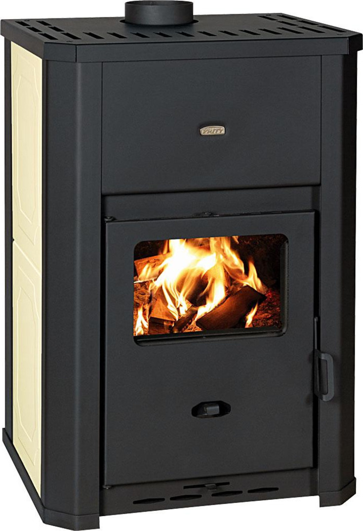 Holzofen, integrierter Kaminscheit, 15 kW, EcoDesign 2022, Prity WD W24 D