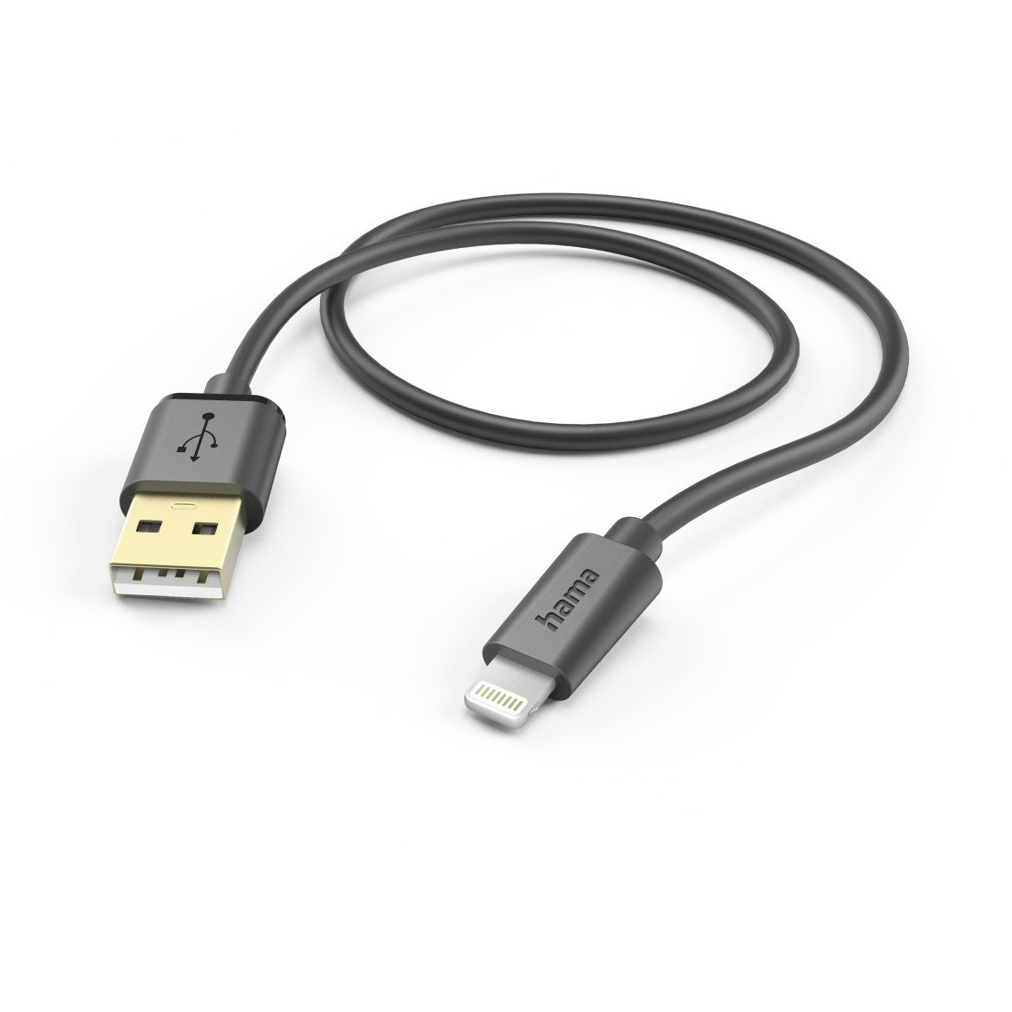 Hama USB-A naar Lightning oplaadkabel, 1,5 m, Zwart