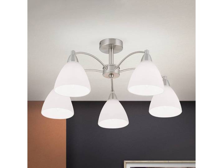 ORION Deckenlampe Kinga, dimmbar, alu / grau / zink, für Wohn- / Esszimmer, Metall, Modern, Deckenlampe