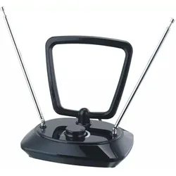 Philips Akcija! digit??l?? TV antena univers??la (Zimmerantenne, 28 dB, DVB-T / -T2), SAT Spiegel + SAT Antennen, Schwarz