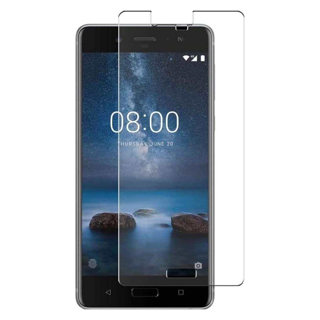 Screenguard Nokia 8 Panzerglas Schutzfolie Case Friendly Design (Nokia 8) (00023373)