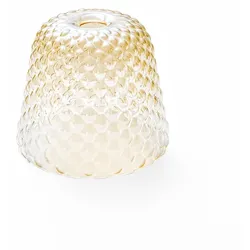 Gea Luce Bernsteinfarbener Glasdiffusor Ø25 cm - E27-Fassung, große Größe, transparente Schattierung, dekoratives Design
