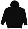 LAT LAT6956 Luxury Heavy Hoodie in Black size Large   60/40 Cotton/Polyester 6956