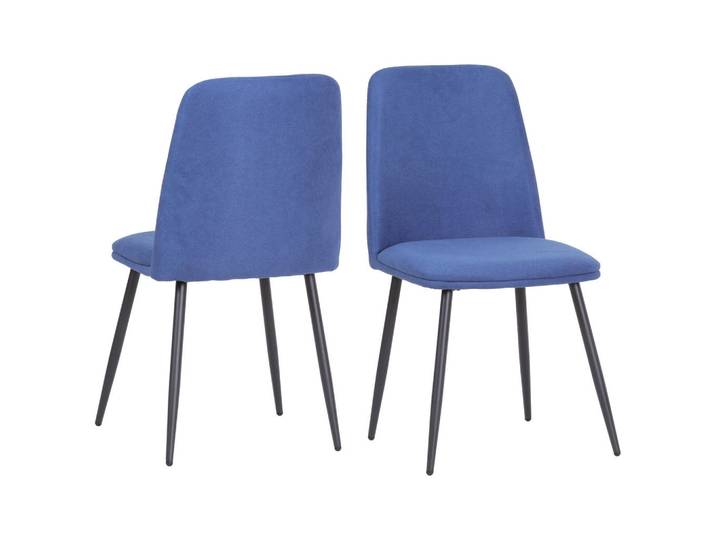 Albatros Esszimmerstühle Bono 2er Set Blau, 55x85x48 cm, Esszimmer, Stühle