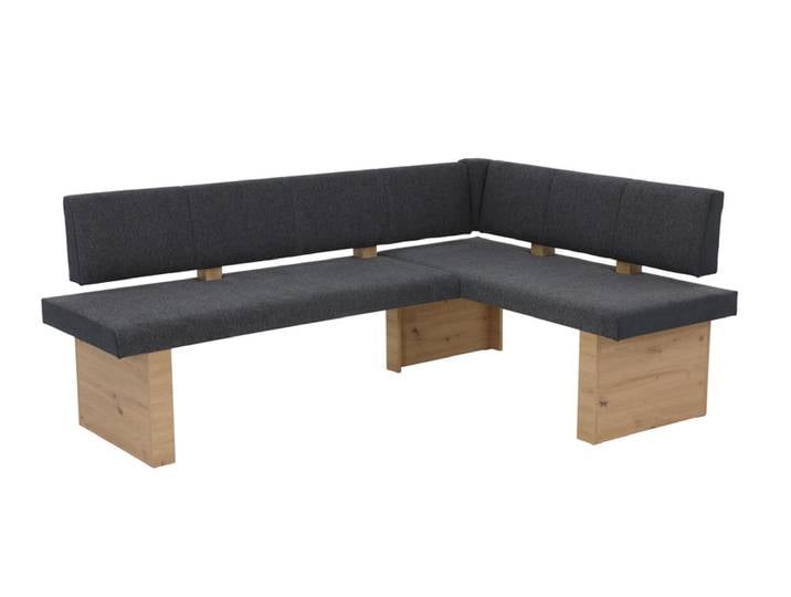 Eckbank LINN Webstoff anthrazit/ Eiche Artisan NB