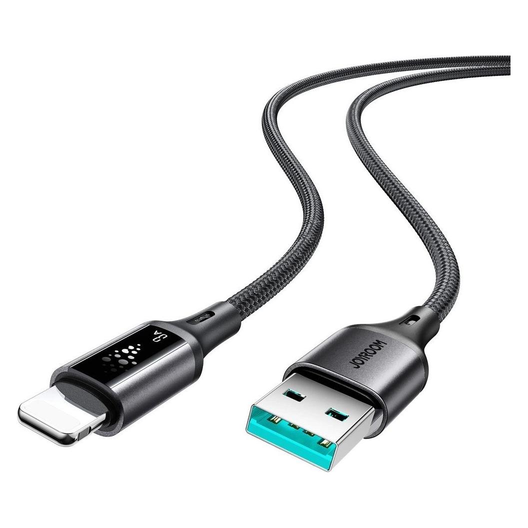 Joyroom S-A60 Fast Charging Cable USB-A to Lightning 3A - 1.2 m, Black (1.20 m) (S-A60-AL-B)