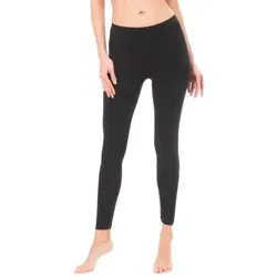 Trofe Bamboo Leggings Lange Unterhosen Schwarz Small Damen