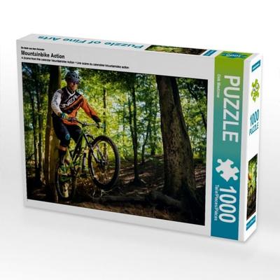 CALVENDO Puzzle Ein Motiv aus dem Kalender Mountainbike Action | 1000 Teile Lege-Größe 64x48cm Foto-Puzzle für glückliche Stunden