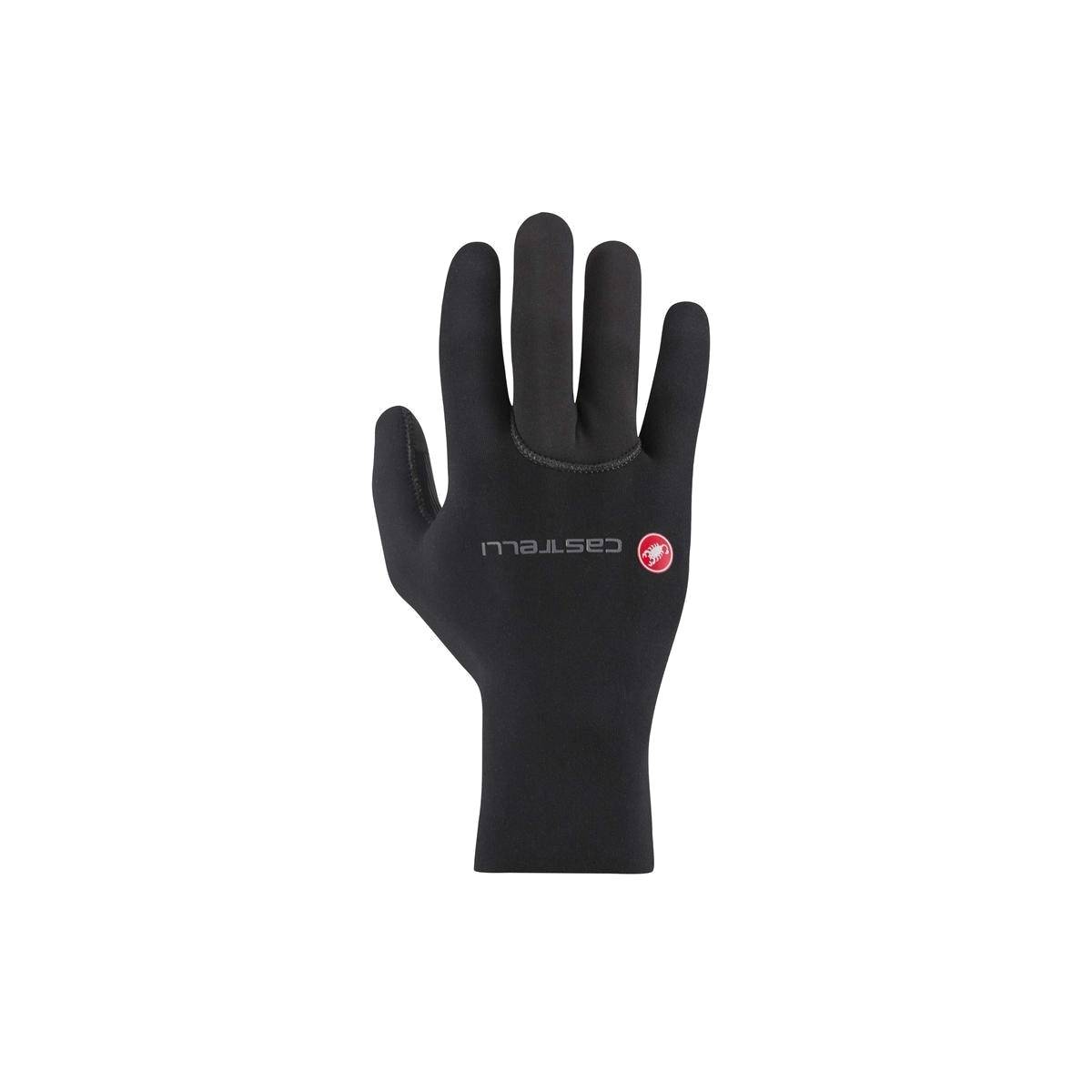 Luvas Castelli Diluvio One Pretas, Tamanho XS. Unisex