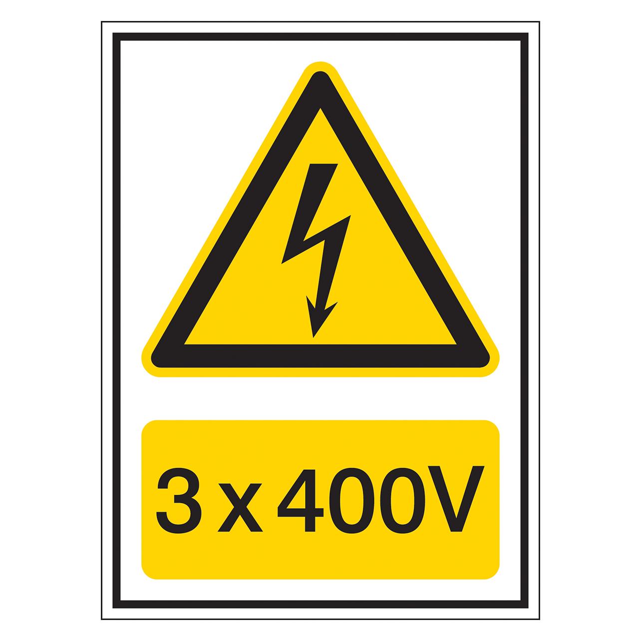 Brady KOMBI 10 148X210MM SA POLYESTER B7541, Warnschilder für die Spannungskennzeichnung (251619)