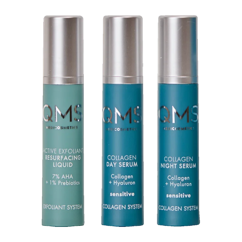 QMS Day & Night 3-Step Core Routine Set Sensitive, 3x7ml 2007103