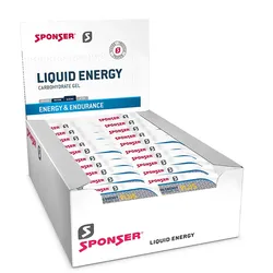 SPONSER Energiegel Liquid Energy Plus mit Koffein | 40 Beutel Box