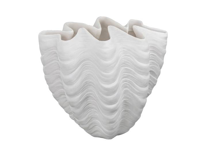Mette Ditmer Vase Shell Grand, 30 cm, white