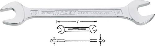 Hazet 450NA-5/16X3/8VKH Doppel-Maulschlüssel Schlüsselweite (Zoll) 3/8" - 5/16"
