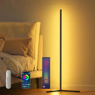 Uplift Picks Modern RGB Corner Lamp With Music Sync 155 Cm black
