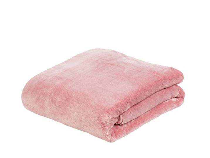 Gözze - Premium kasjmierdeken, knuffeldeken, woonkamerdeken, 500 g/m², 220 x 240 cm, oudroze