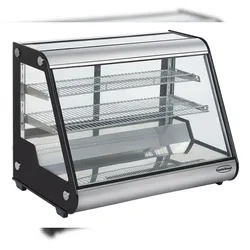 Dreierpack 3x Chefgastro Kühlvitrine 160L BxTxH 875x578x678mm