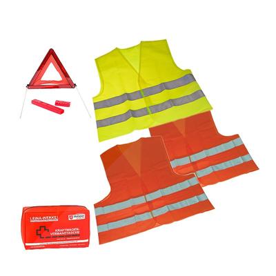 Proplus Warndreieck + Verbandtasche + Warnweste KI + 2x Warnweste EW [Hersteller-Nr. 10840071]
