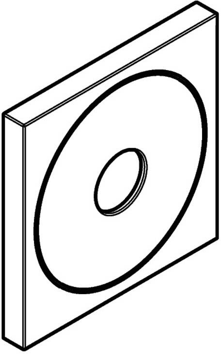 Hansgrohe replacement rosette 95943000