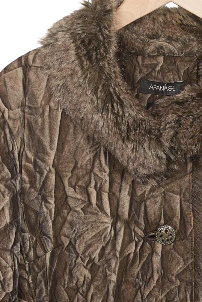 Apanage Damen Jacke, Braun, Gr. EU 38, Synthetik - Second Hand